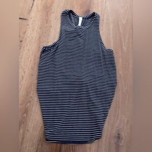 Lululemon Athletica Navy and White Striped Top